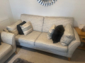 comfortable-grey-fabric-sofa-and-armchair-set-good-condition-small-0
