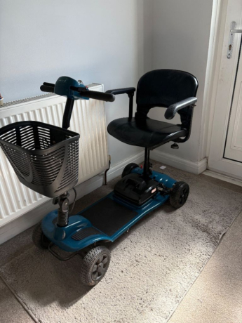 blue-mobility-scooter-with-detachable-seat-and-basket-big-0